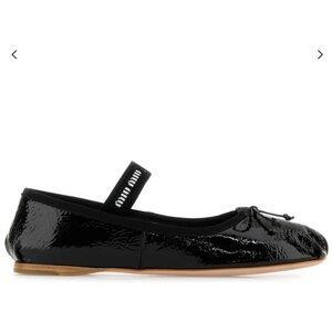 Miu Miu Naplak Leather Ballerina Flats